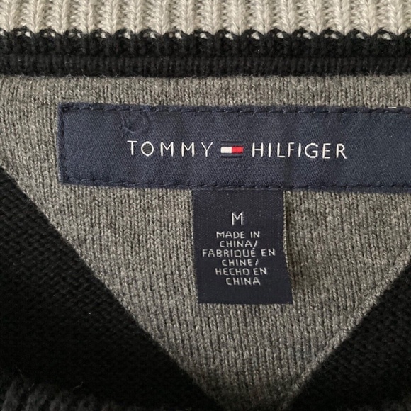 Mens Tommy Hilfiger Sweater(Black) and Sweat Shirts (Dark navy) Size:M - Picture 3 of 5